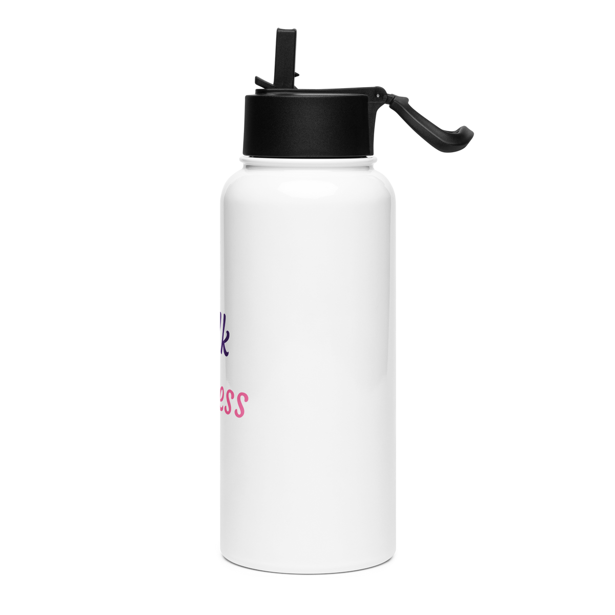 Talk Less 32 oz Stainless-Steel Straw Water Bottle