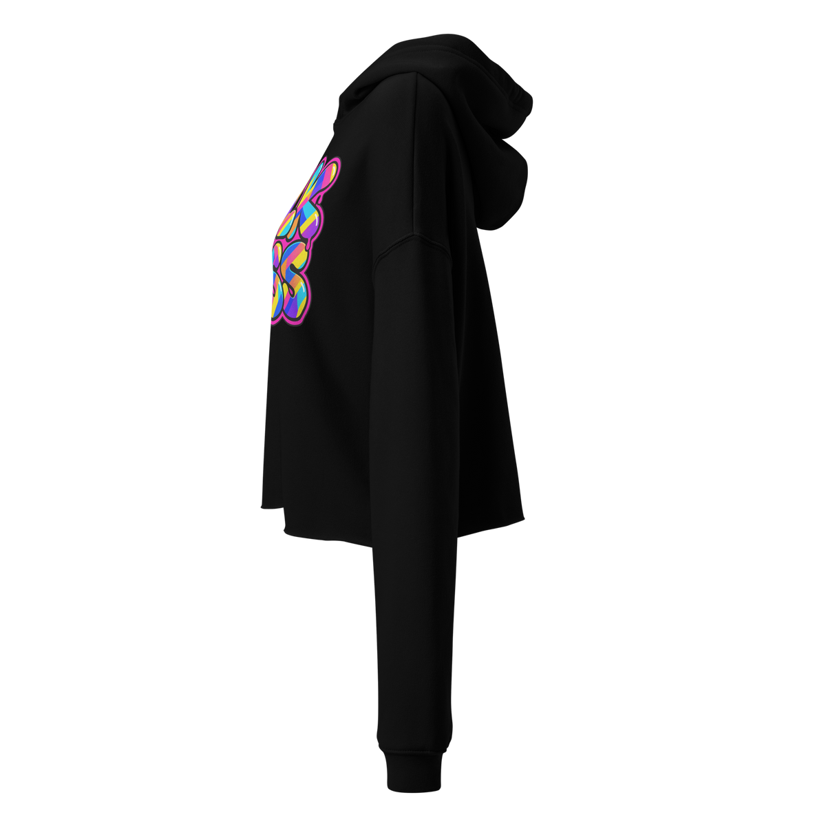 Talk Less Color Rush Women’s Crop Hoodie